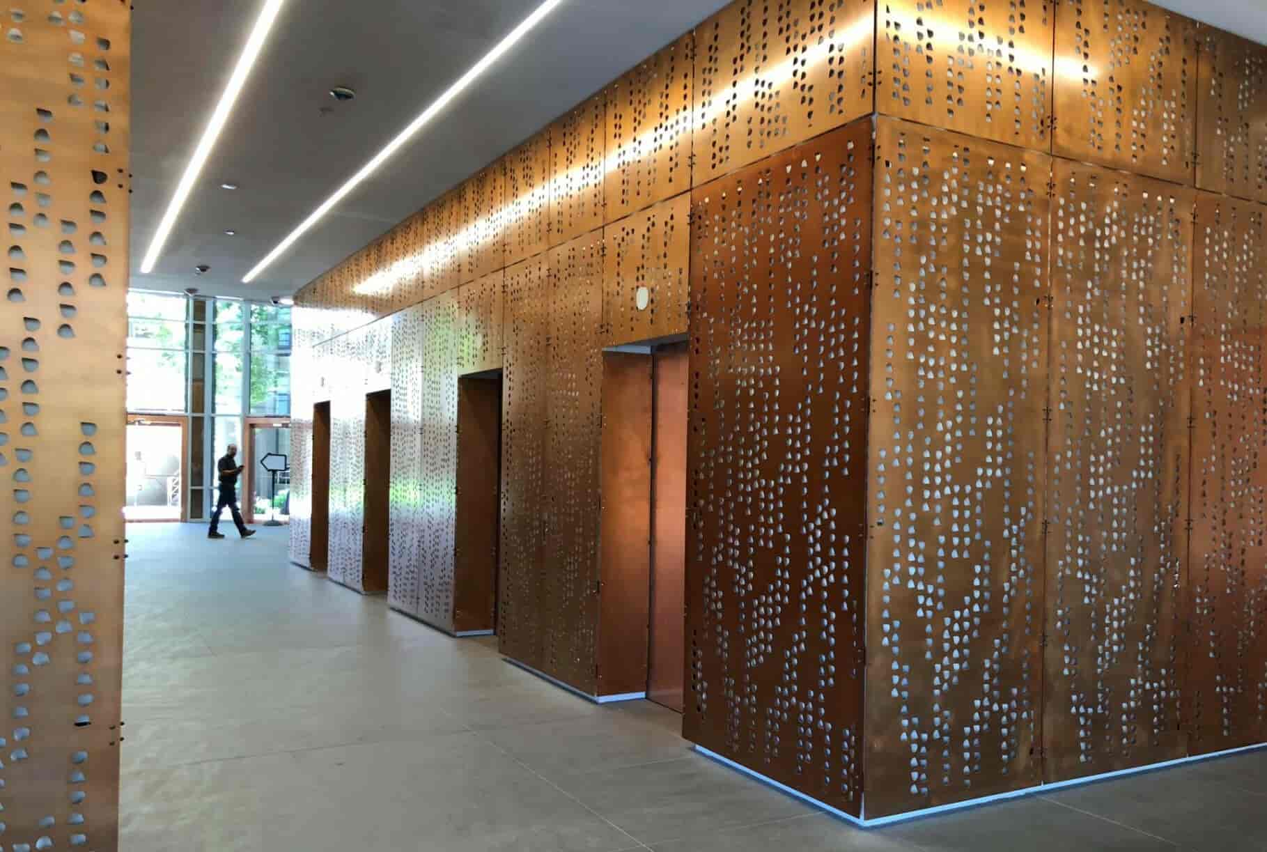 panel dekoratif lift